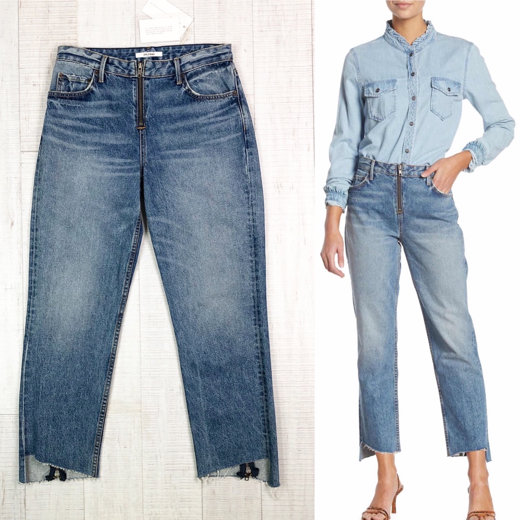 Grlfrnd Jeans Renn Step Hem Straight Leg Jeans 27